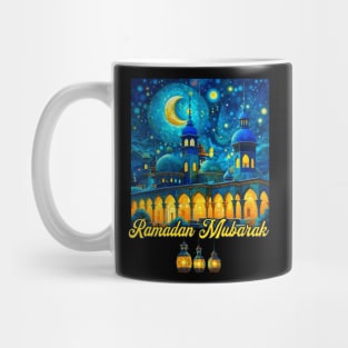 Starry Night Ramadan Mosque Mug